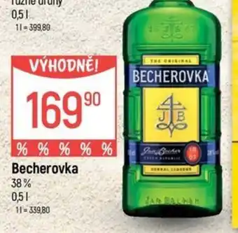 Globus Becherovka nabídka