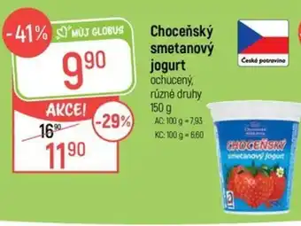 Globus Choceňský smetanový jogurt nabídka