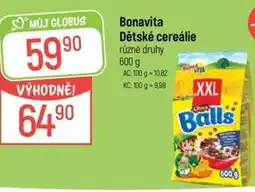 Globus Bonavita Dětské cereálie nabídka