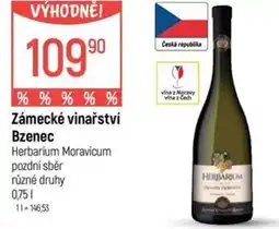 Globus Zámecké vinařství Bzenec nabídka
