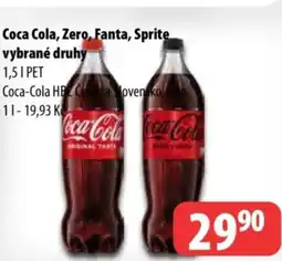 Partner Maloobchodní síť Coca Cola, Zero, Fanta, Sprite vybrané druhy nabídka