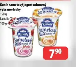 Partner Maloobchodní síť Kunín sametový jogurt ochucený vybrané druhy nabídka