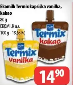 Partner Maloobchodní síť Ekomilk Termix kapsička vanilka kakao nabídka
