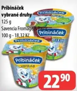 Partner Maloobchodní síť Pribináček vybrané druhy nabídka