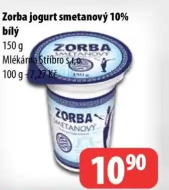 Partner Maloobchodní síť Zorba jogurt smetanový 10% bílý nabídka