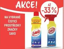 Globus Na vybrané čisticí prostředky značky Savo nabídka