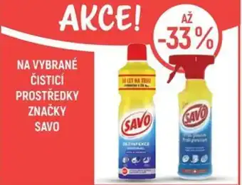 Globus Na vybrané čisticí prostředky značky Savo nabídka