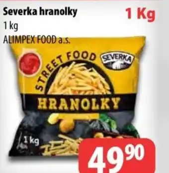 Partner Maloobchodní síť Severka hranolky nabídka