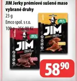 Partner Maloobchodní síť JIM Jerky prémiové sušené maso vybrané druhy nabídka