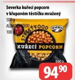 Partner Maloobchodní síť Severka kuřecí popcorn v křupavém těstíčku mražený nabídka