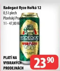 Partner Maloobchodní síť Radegast Ryze Hořká 12 nabídka