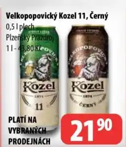 Partner Maloobchodní síť Velkopopovický Kozel 11, Černý nabídka