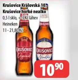 Partner Maloobchodní síť Krušovice Královská 10, Krušovice hořké nealko nabídka