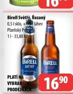 Partner Maloobchodní síť Birell Světlý, Řezaný nabídka