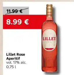 VELTA Free Shop Lillet Rose Aperitif nabídka