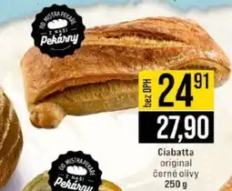 Jip Ciabatta original černé olivy nabídka