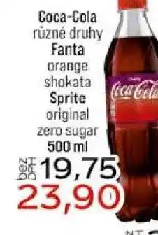Jip Coca-Cola různé druhy nabídka