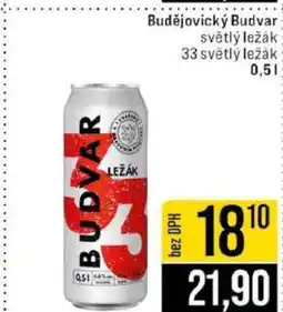 Jip Budějovický Budvar světlý ležák nabídka