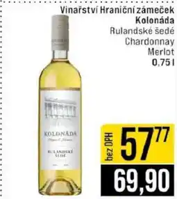 Jip Kolonáda Rulandské šedé Chardonnay Merlot nabídka