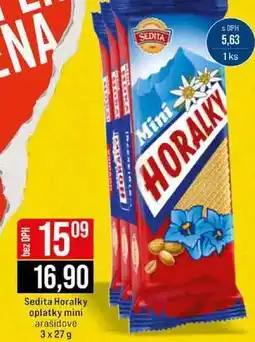 Jip Sedita Horalky oplatky mini arašidové nabídka