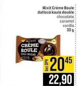 Jip Mixit Créme Boule datlová koule double chocolate caramel vanilla nabídka