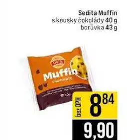 Jip Sedita Muffin s kousky čokolády 40 g borůvka 43 g nabídka