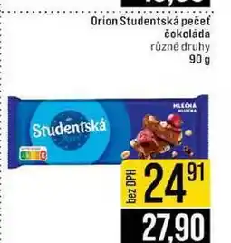 Jip Orion Studentská pečeť čokoláda různé druhy nabídka