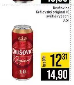 Jip Krušovice Královský original 10 světlé výčepni nabídka