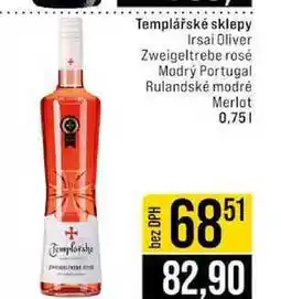 Jip Templářské sklepy Irsai Oliver Zweigeltrebe rosé Modrý Portugal. Rulandské modré Merlot nabídka