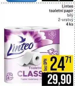 Jip Linteo toaletní papír bily 2-vrstvý 4 ks nabídka