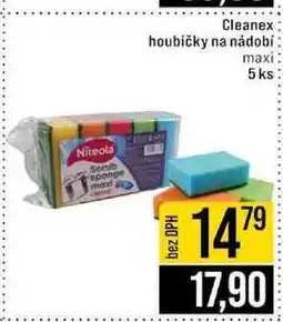 Jip Cleanex houbičky na nádobí maxi 5 ks nabídka