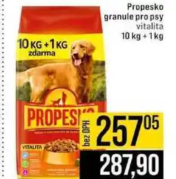 Jip Propesko granule pro psy vitalita 10 kg +1 kg nabídka