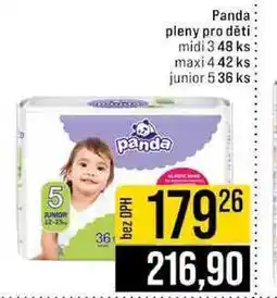 Jip Panda pleny pro děti midi 348 ks maxi 4 42 ks junior 5 36 ks nabídka
