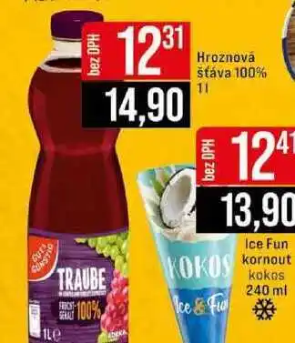 Jip Hroznová šťáva 100% nabídka