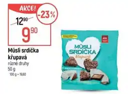 Globus Müsli srdíčka křupavá nabídka