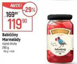 Globus Babiččiny Marmelády nabídka
