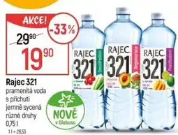 Globus Rajec 321 pramenitá voda s příchutí jemně sycená nabídka