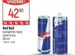 Globus Red Bull energetický nápoj nabídka