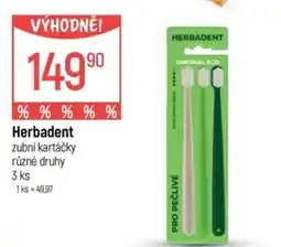 Globus Herbadent zubní kartáčky nabídka