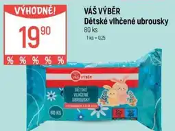 Globus VÁŠ VÝBĚR Dětské vlhčené ubrousky nabídka