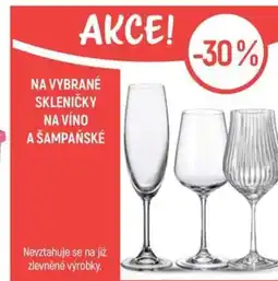 Globus Na vybrané skleničky na víno a šampaňské nabídka