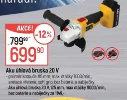 Globus Aku úhlová bruska 20 V nabídka