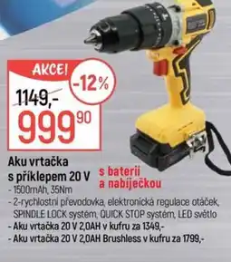 Globus Aku vrtačka s příklepem 20 V nabídka