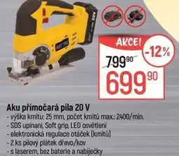 Globus Aku přímočará pila 20 V nabídka