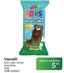 Tamda Foods Vanelli bear cake honey chocolate nabídka