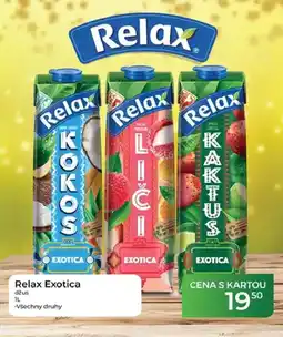 Tamda Foods Relax Exotica džus nabídka