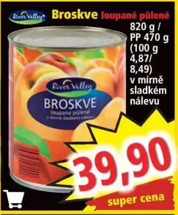 Norma Broskve loupané půlené nabídka
