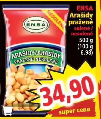 Norma Ensa Arašídy pražené solené nesolené nabídka