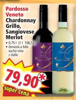 Norma Pardosso Veneto Chardonnay Grillo, Sangiovese Merlot nabídka