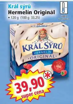 Norma Král sýrů Hermelín originál nabídka